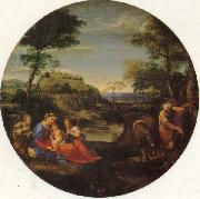 Annibale Carracci The Holy Family Rests on the Fight into Egypt china oil painting reproduction